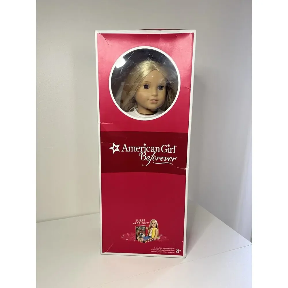 American Girl Retired Julie Albright Doll In Box EUC! Hippie Flower Child Boho